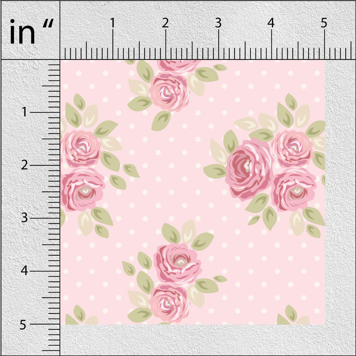 Dark Rose Floral Print