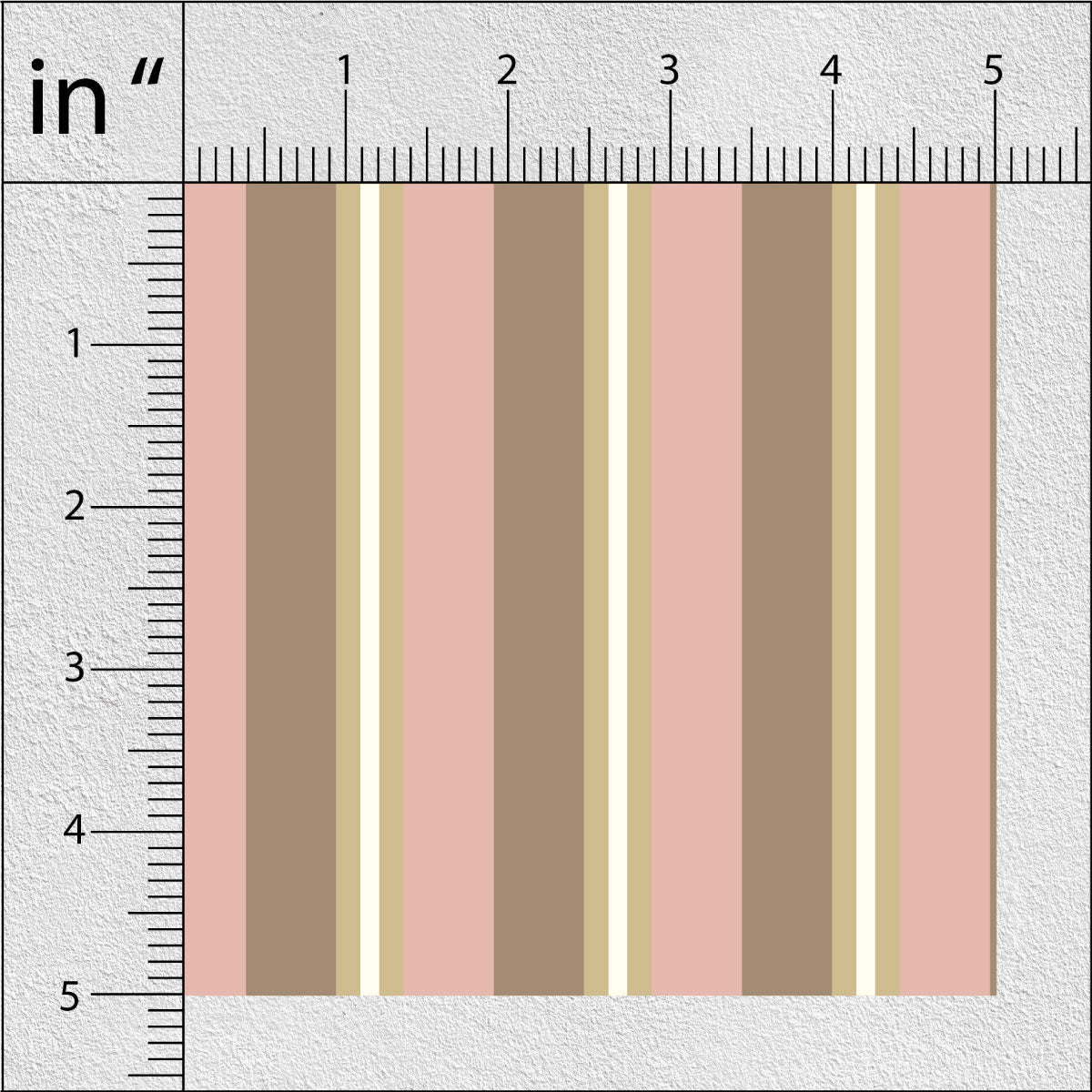 Otter Brown Stripes Print