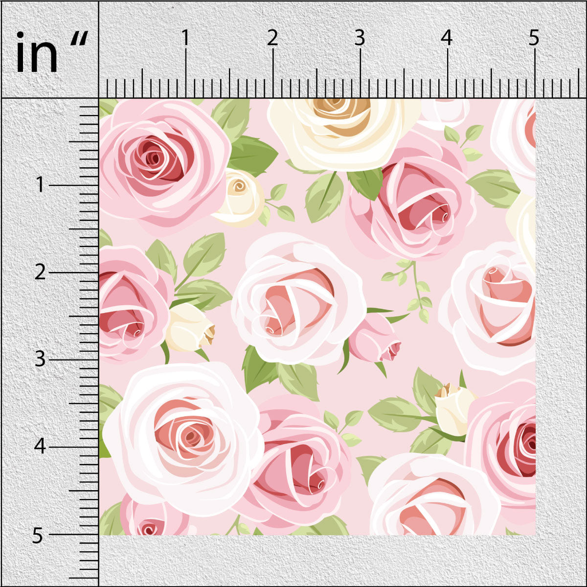 Faded Pink And Peach Puff Floral Print