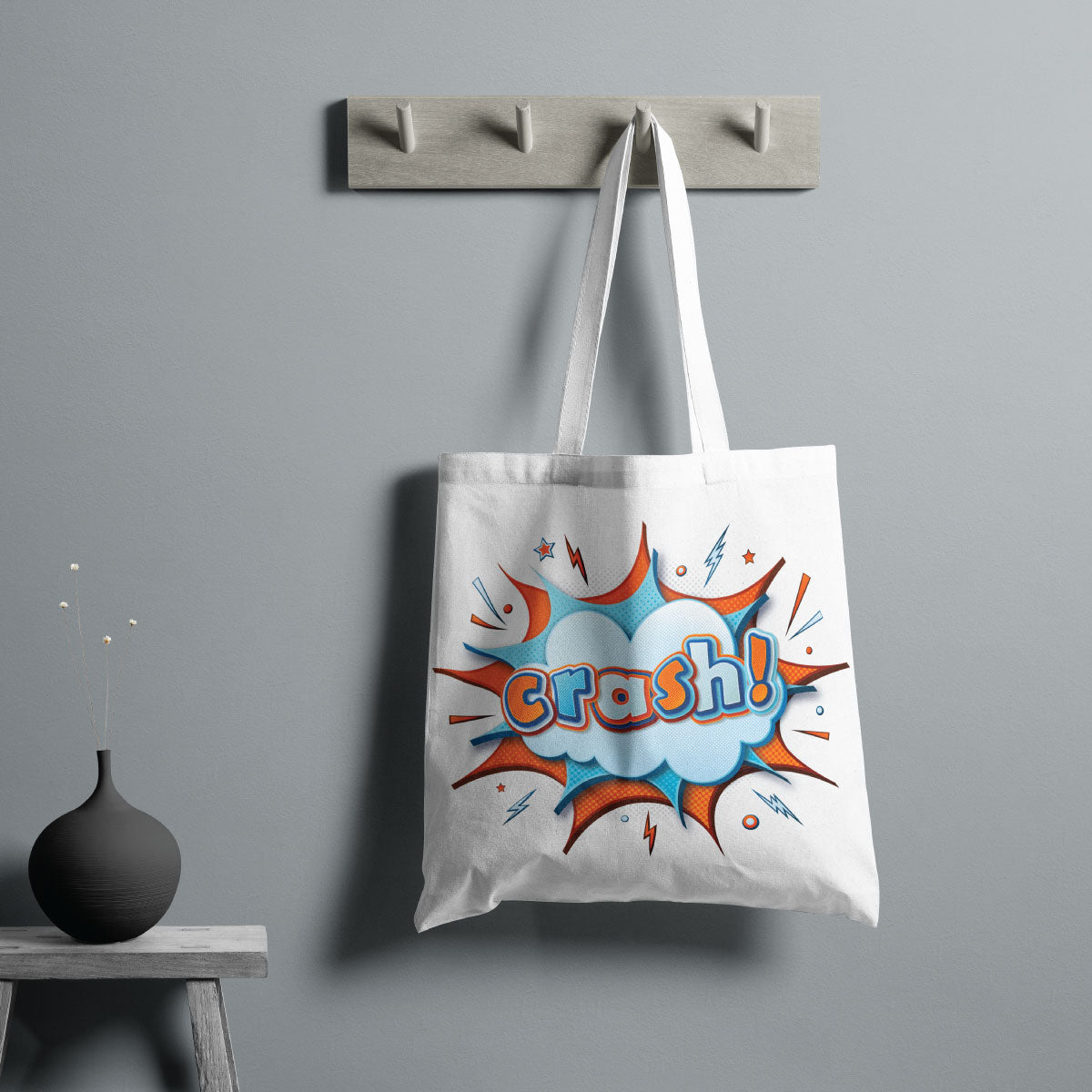 Canvas Crash Tote Bag