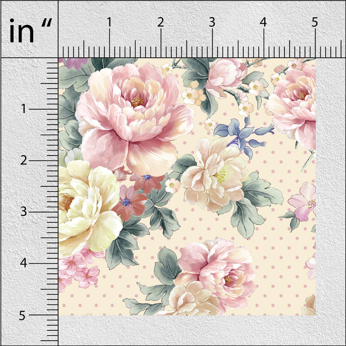 Double Spanish White Floral Print