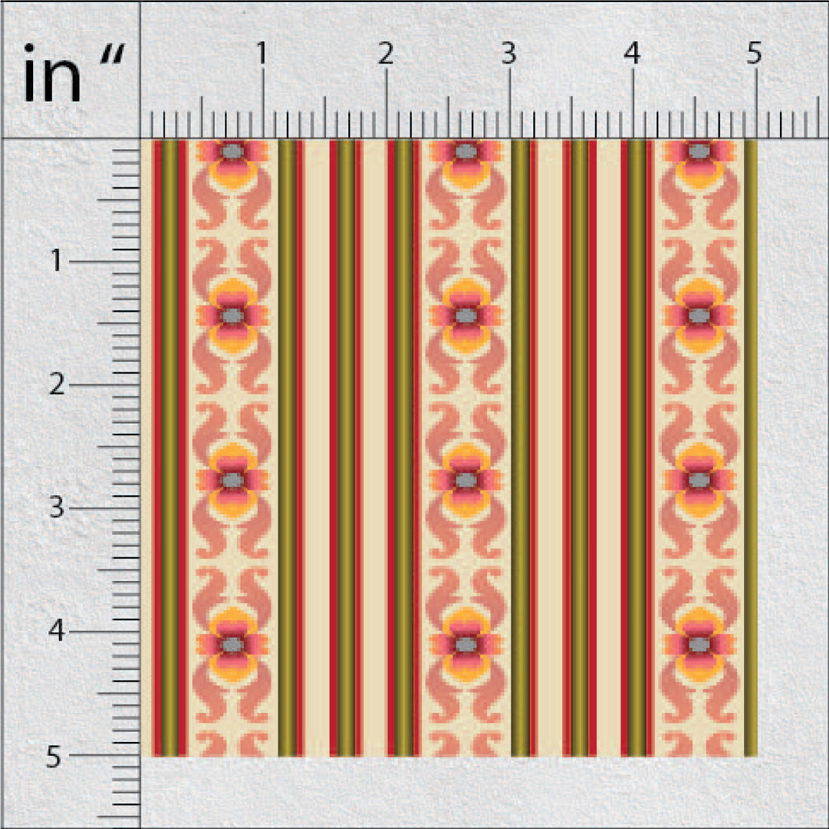 Cocoa Bean Stripes Print