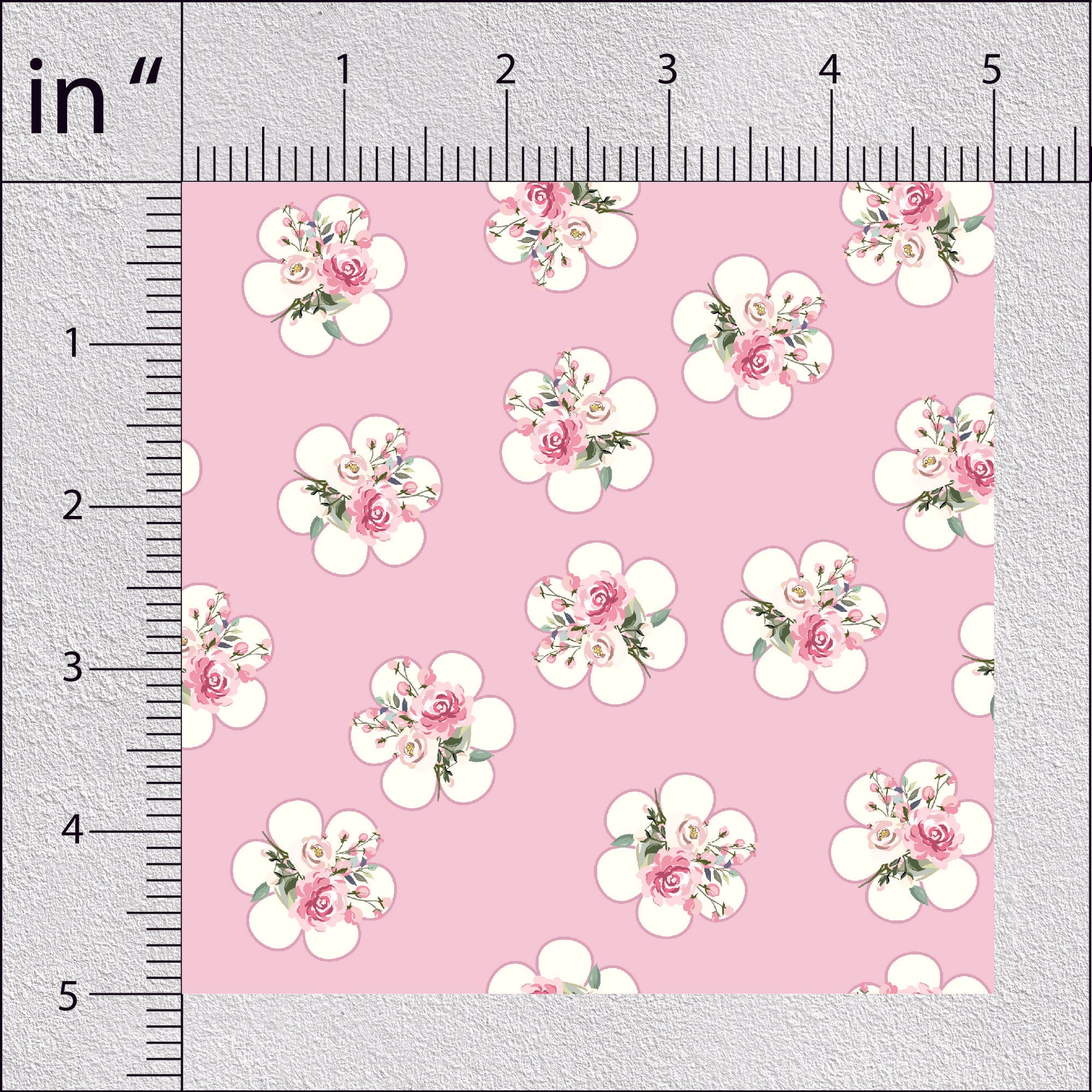 Light Pink Rose Floral Print