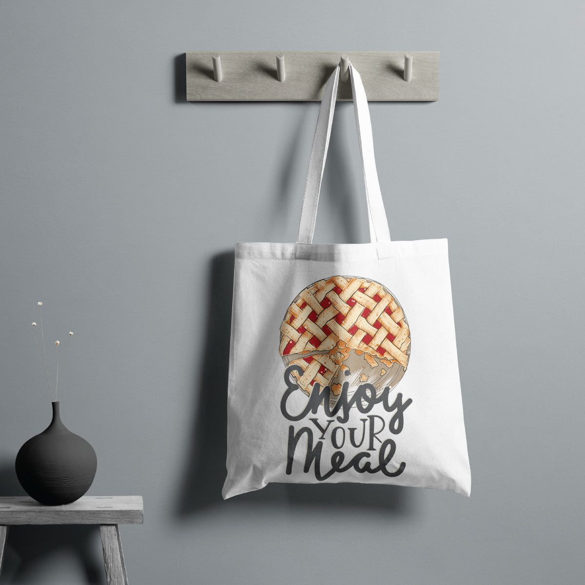 Canvas Enjoy Your color Soft Peach Tote Bag