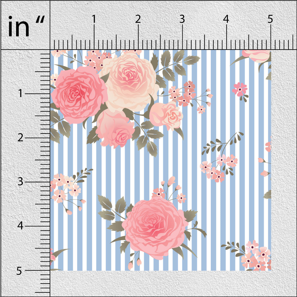 Brick Red Floral Print