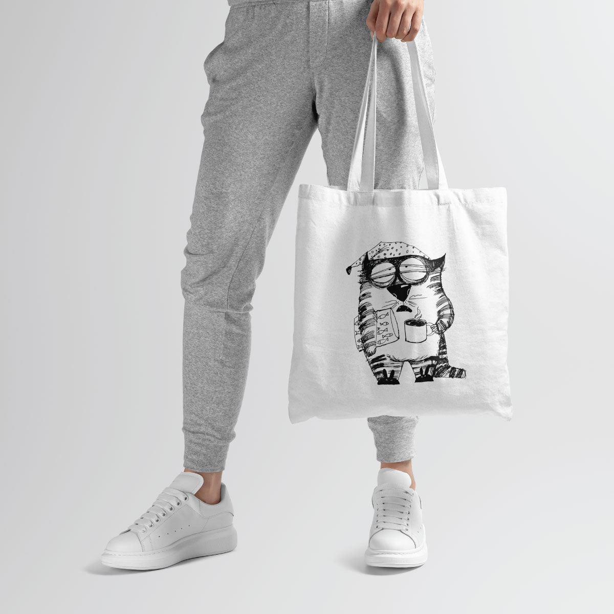 Canvas Color Thunder And Porcelain Tote Bag