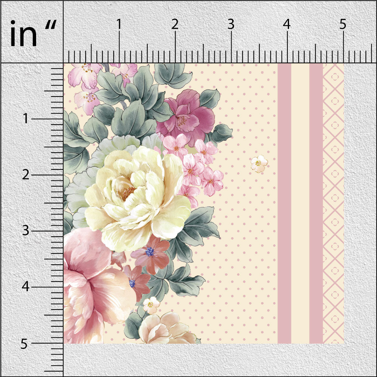 Soft Amber Floral Print