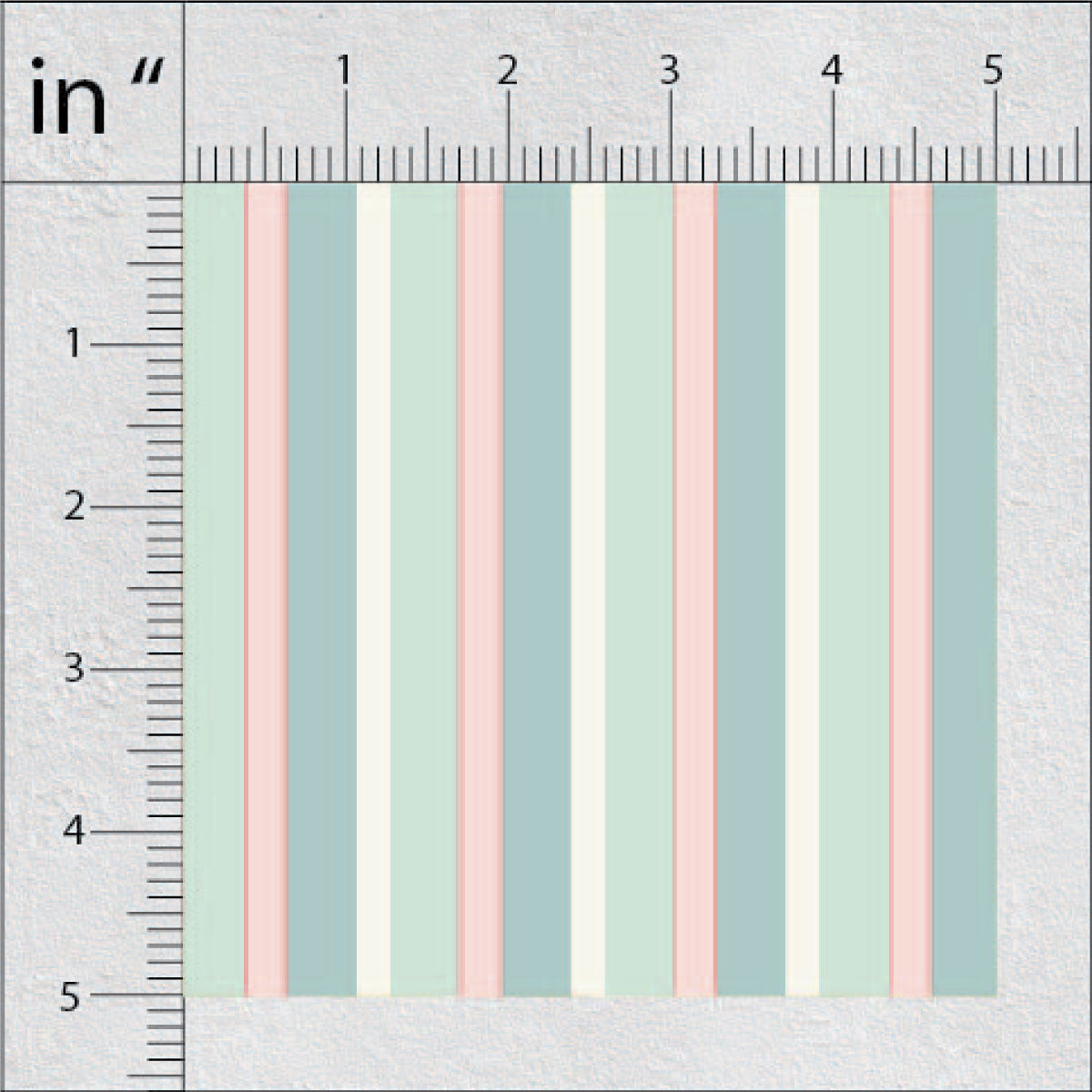 Summer Green stripes Print