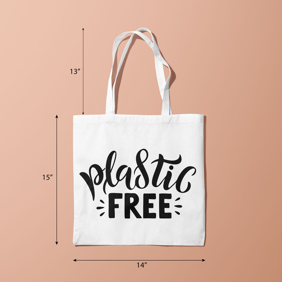 Canvas Plastic Free Color Amour Tote Bag