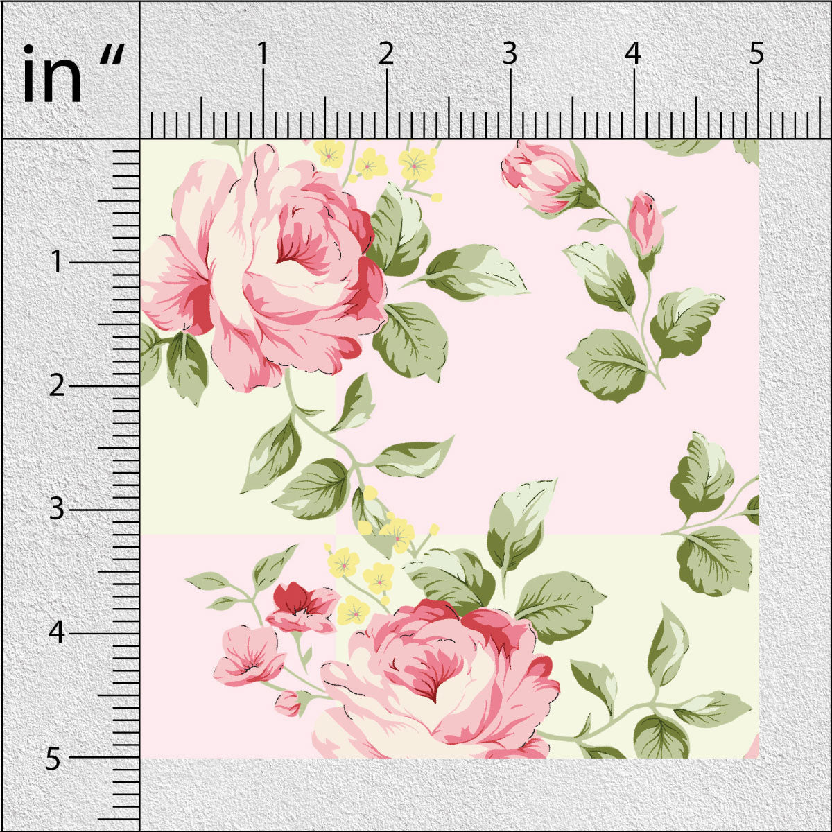 Foggy Grey Floral Print