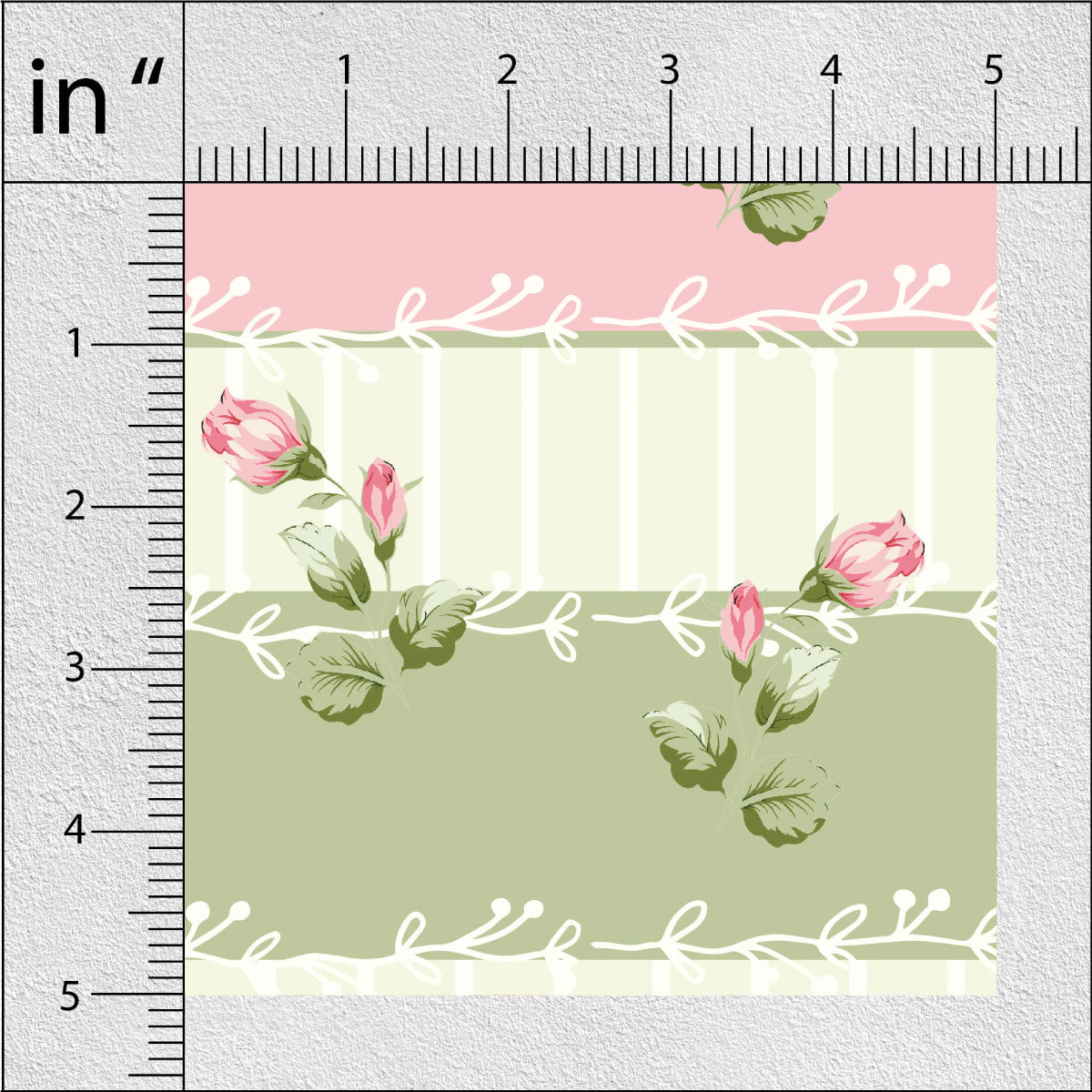 Greyish Pink Floral Print