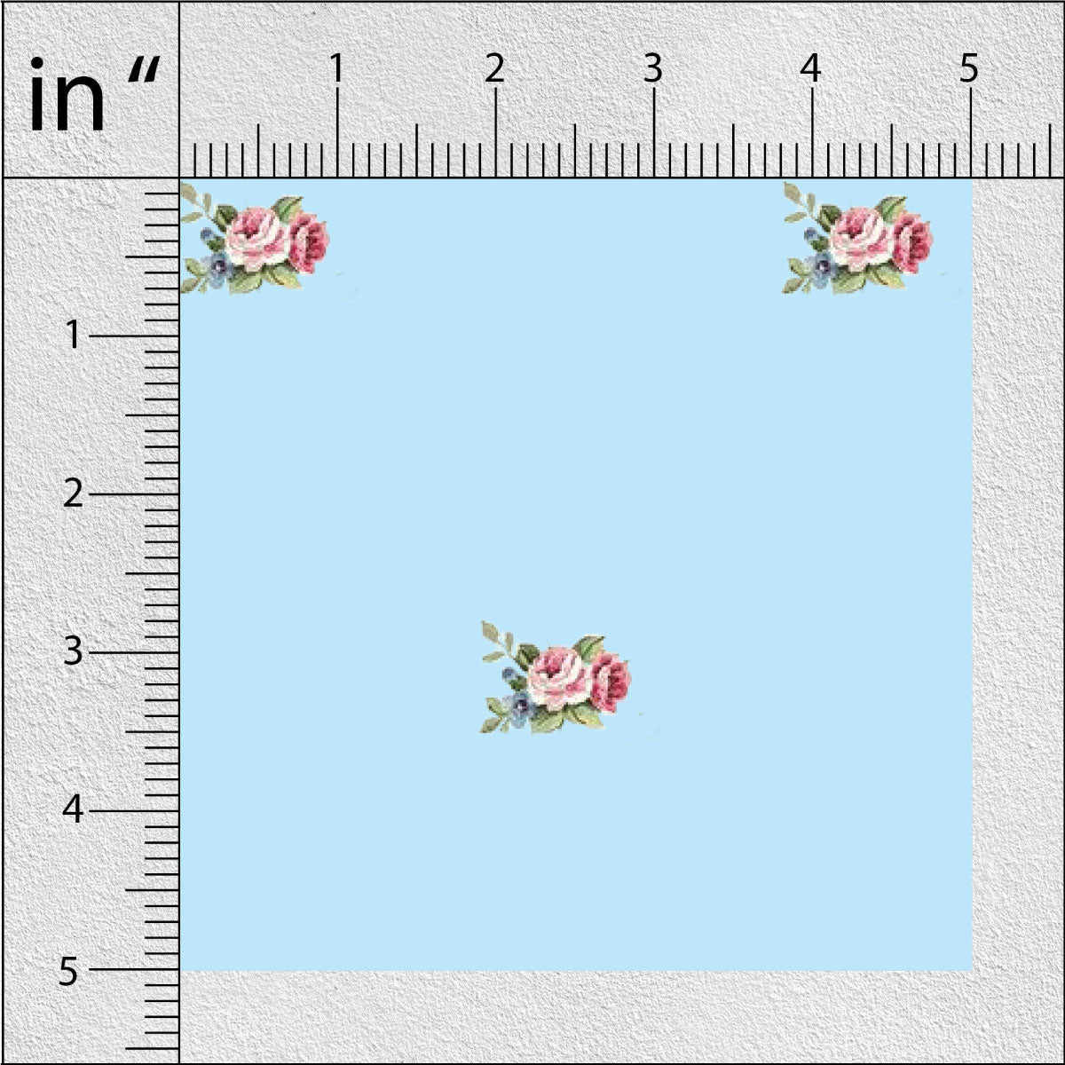 Neptune Blue Hosta Floral Print