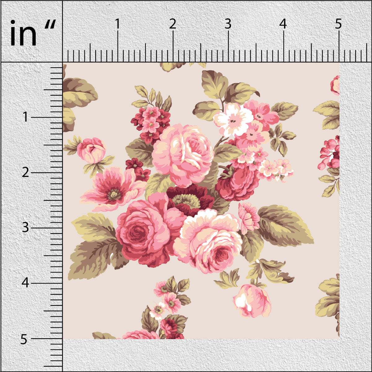 Dusty Pink Floral Print