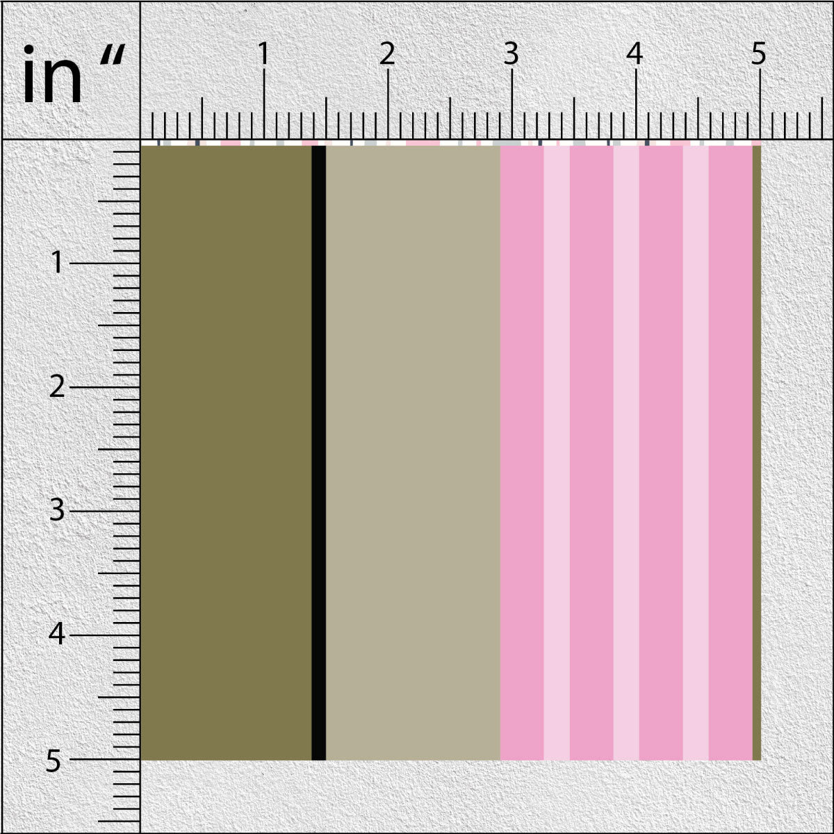 Pesto And Violet Stripes Print