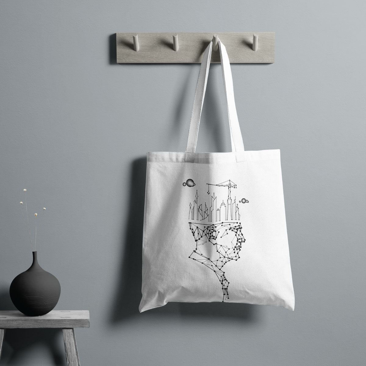 Canvas King Color Seashell Tote Bag