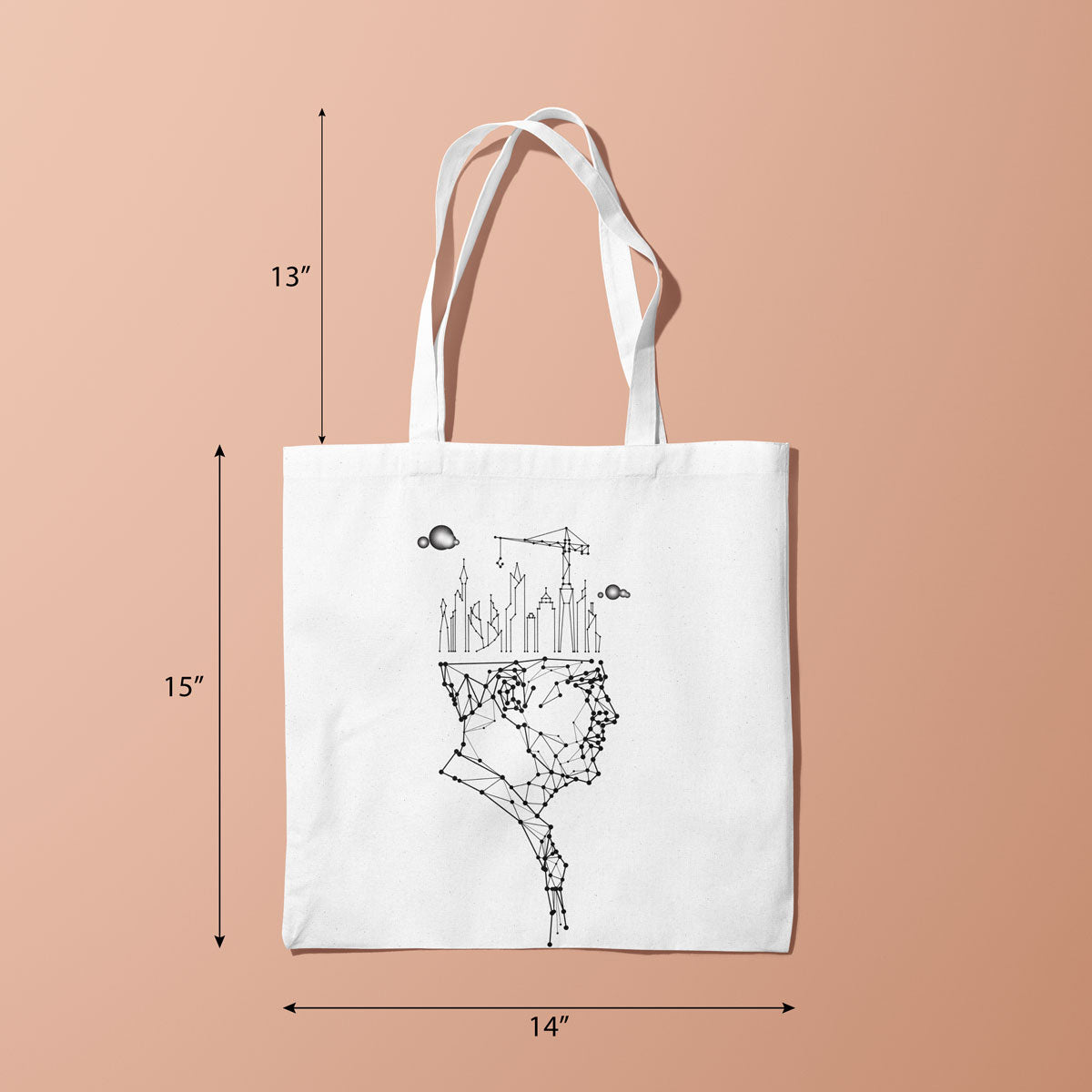 Canvas King Color Seashell Tote Bag