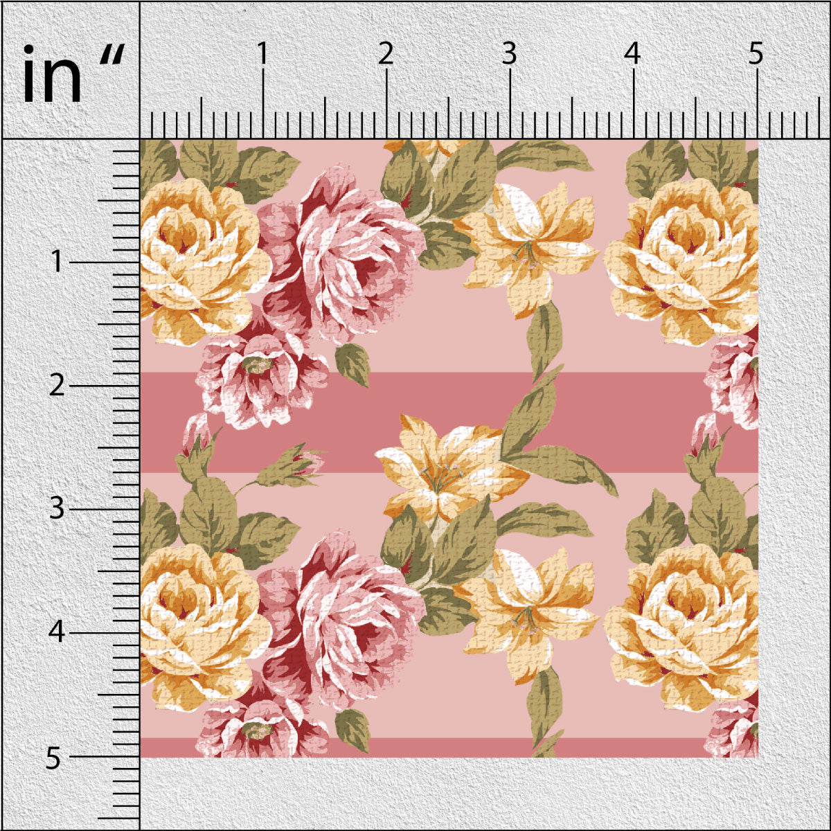 Spring Rain And Pinkish Brown Floral Print