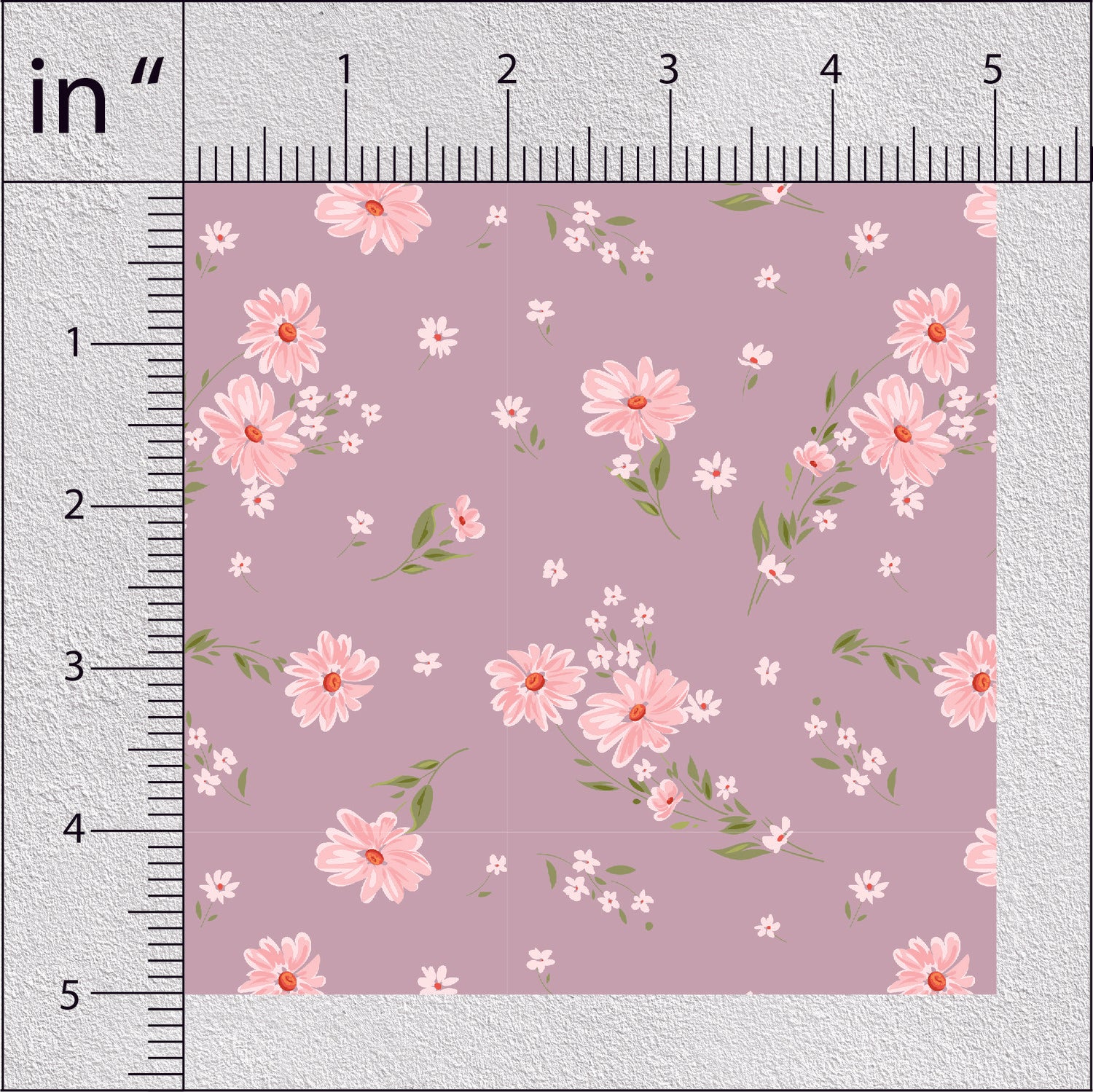 Wisteria Purple vintage Floral Print