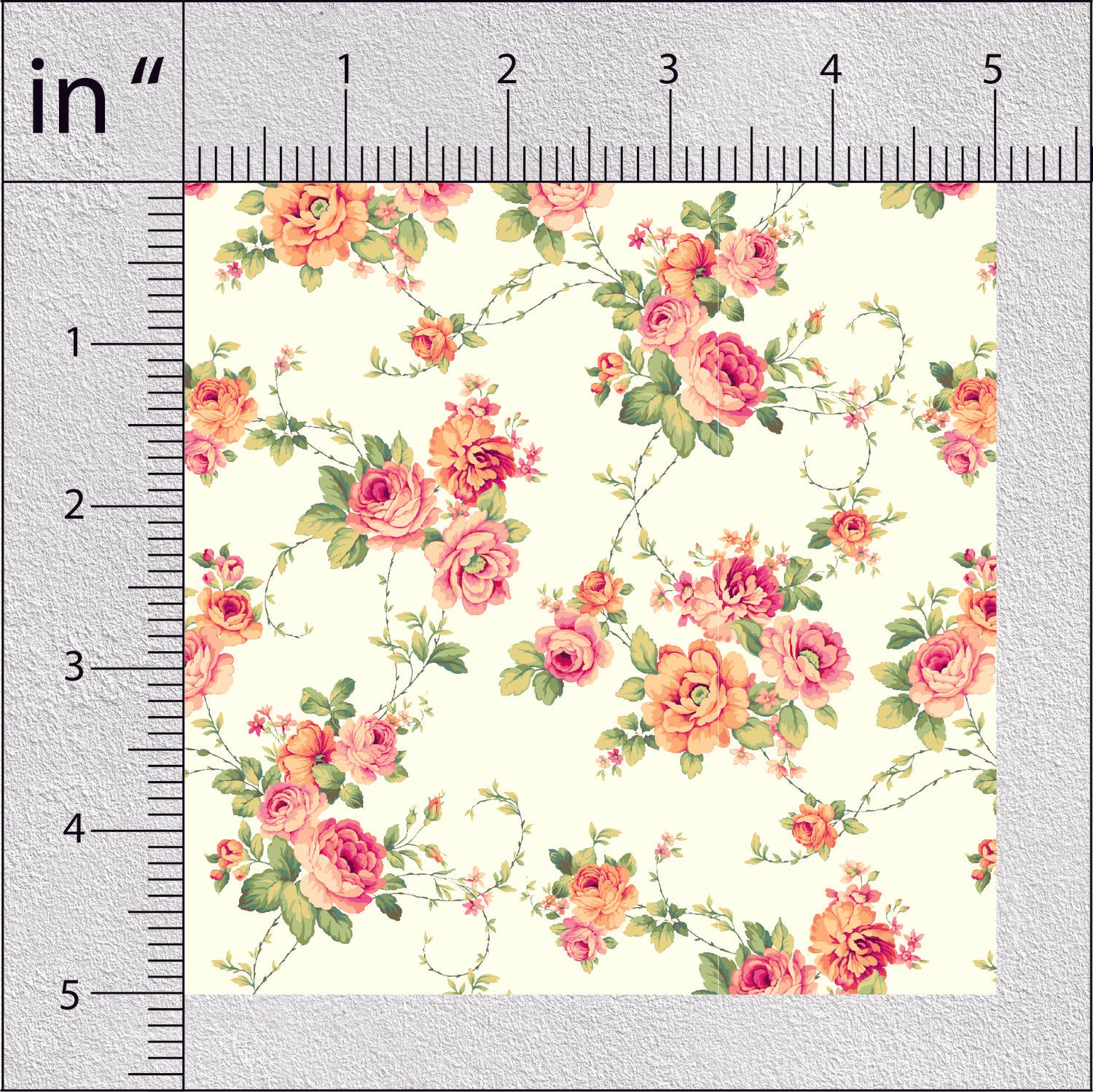 Razzle Dazzle Rose Floral Print