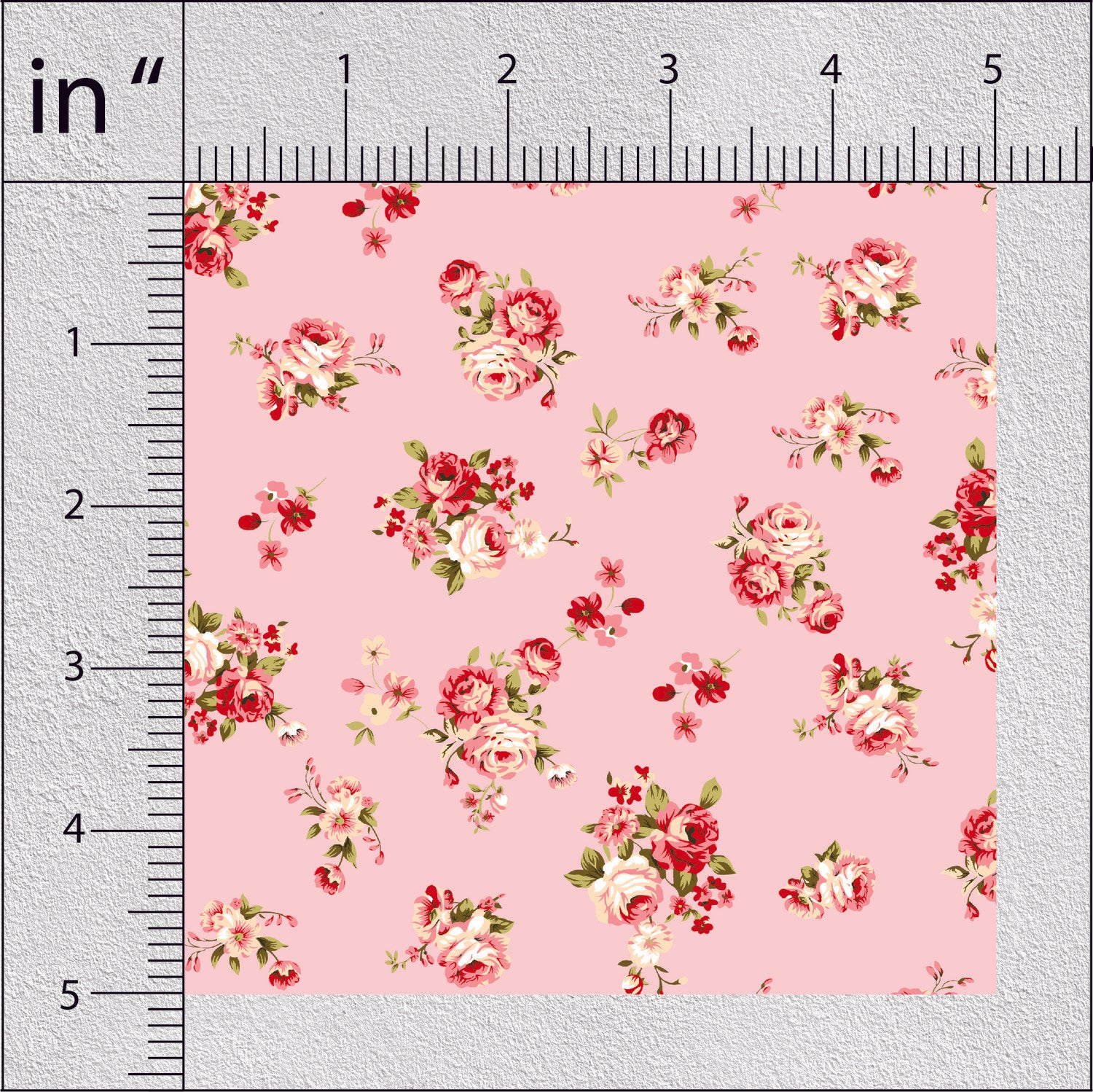 Pink Sherbet Rose Floral Print