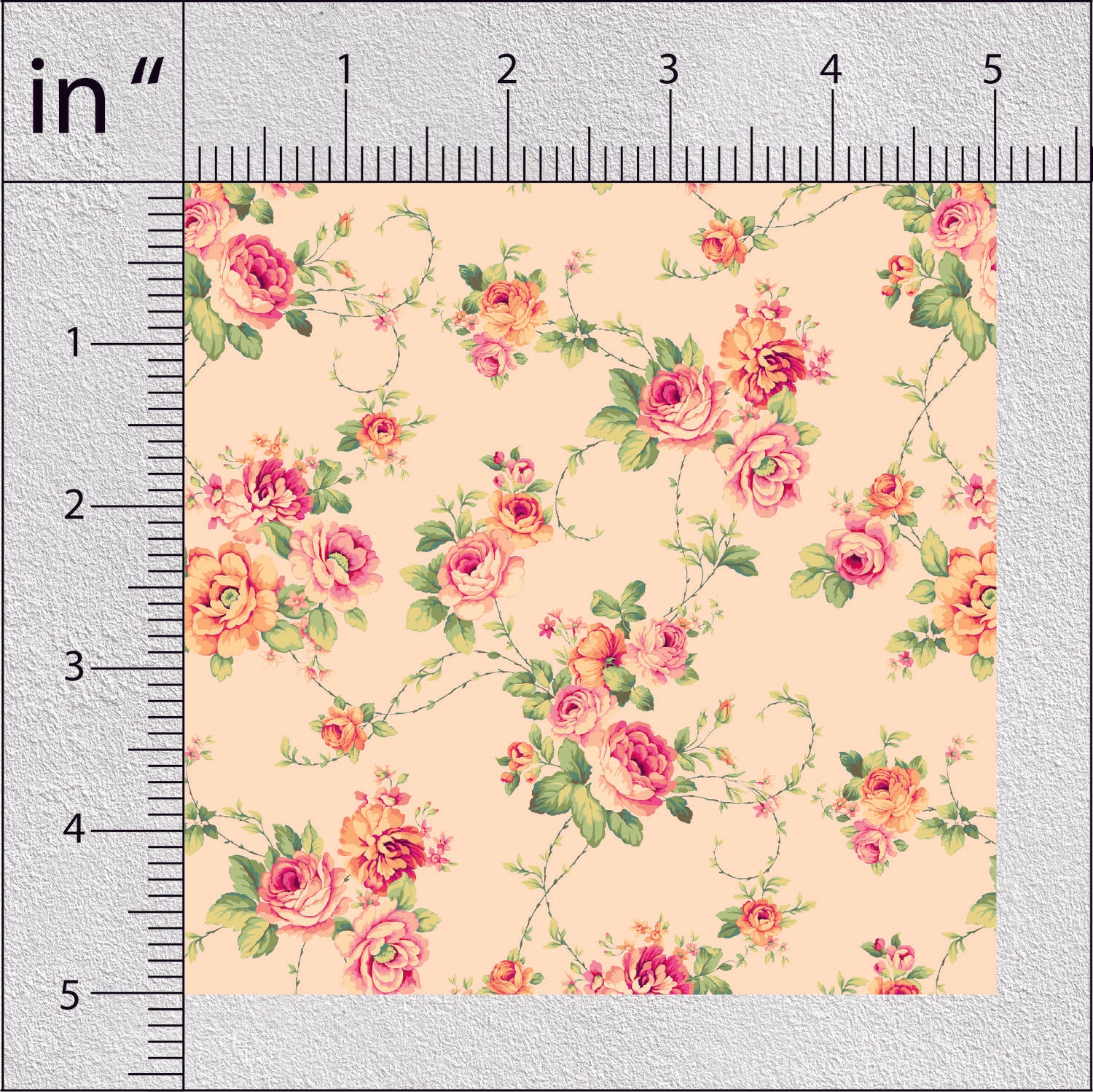 Marzipan Rose Floral Print