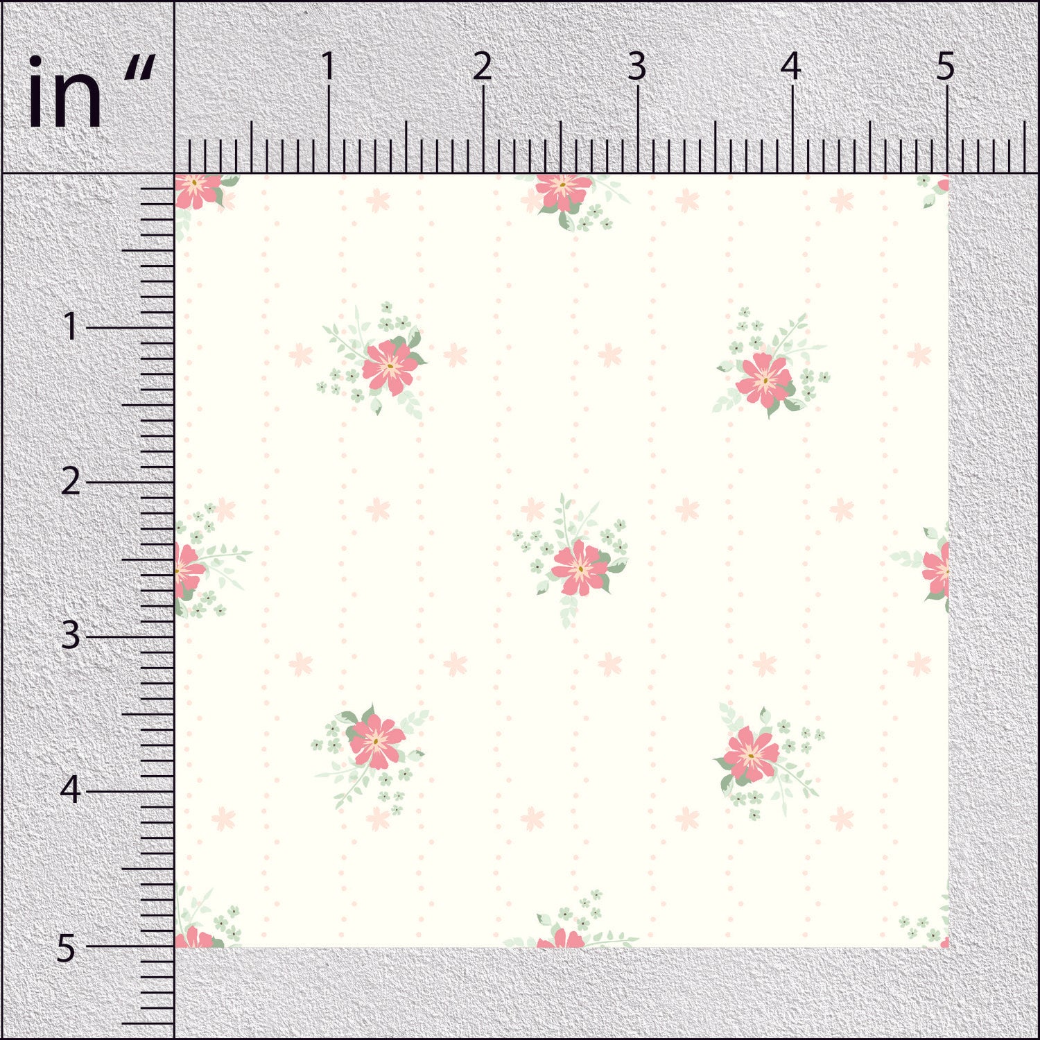 Ceramic Daisies Floral Print