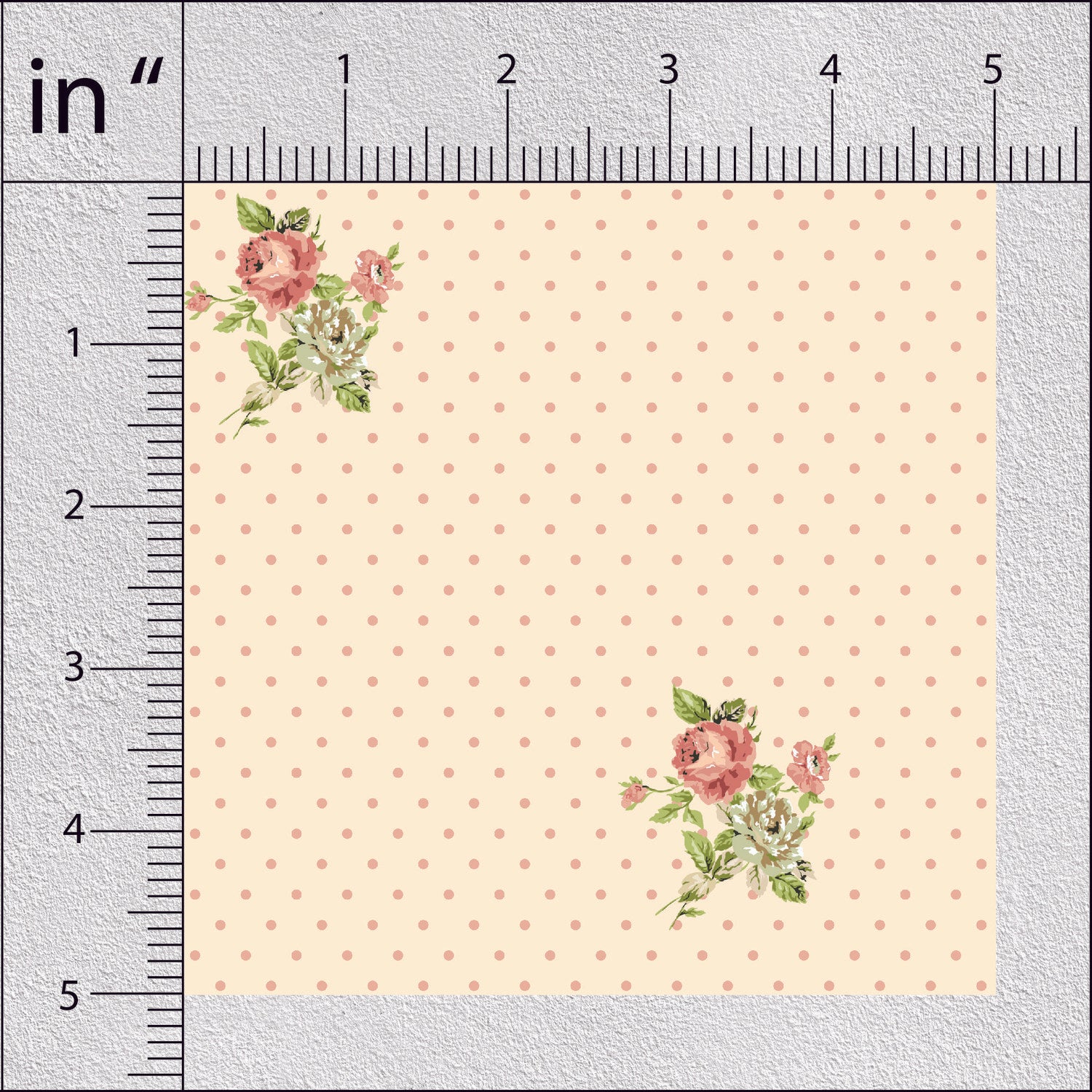 Peach Puff Peonies Floral Print