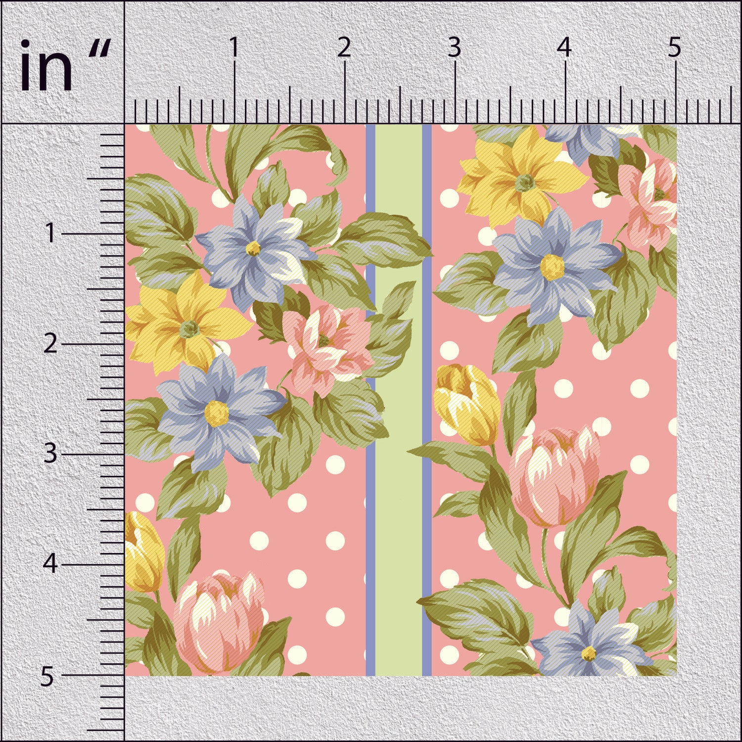 Flamingo Pink Spring Floral Print