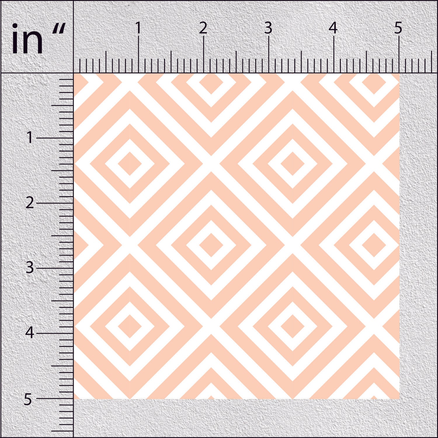 Light Apricot Abstract Pattern Geometric Print