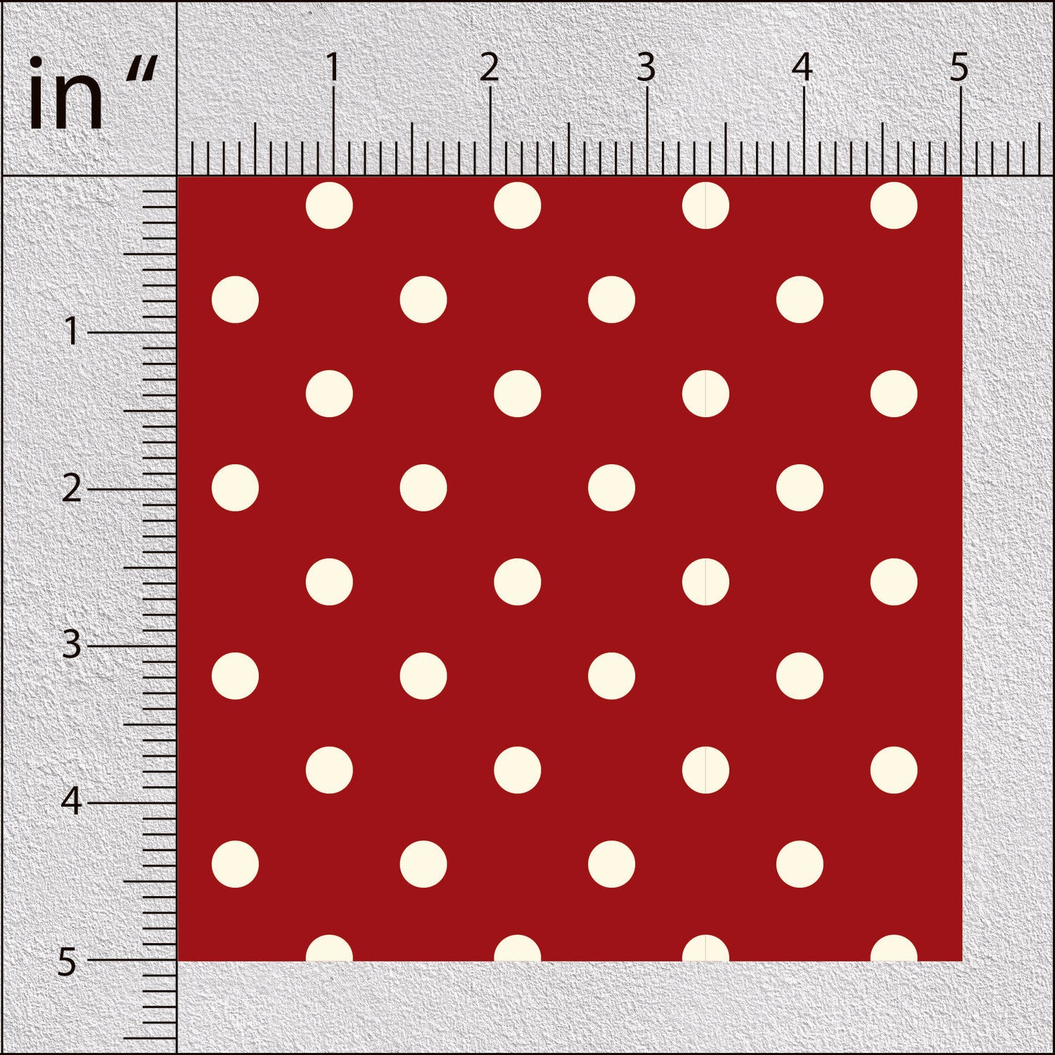 Red Wine Polka Dots Print
