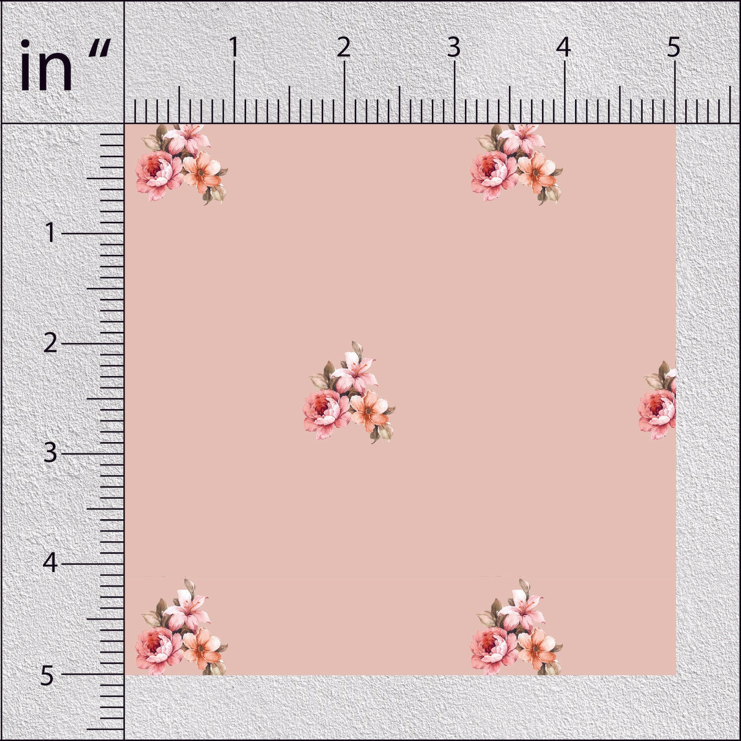 Donkey Brown Vintage Floral Print