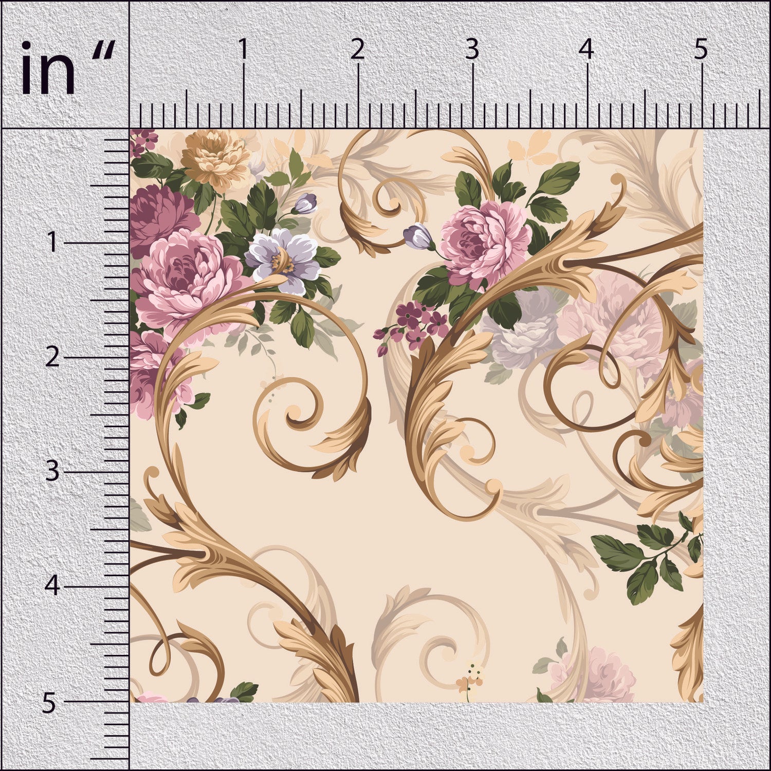Hopbush Vintage Roses Floral Print