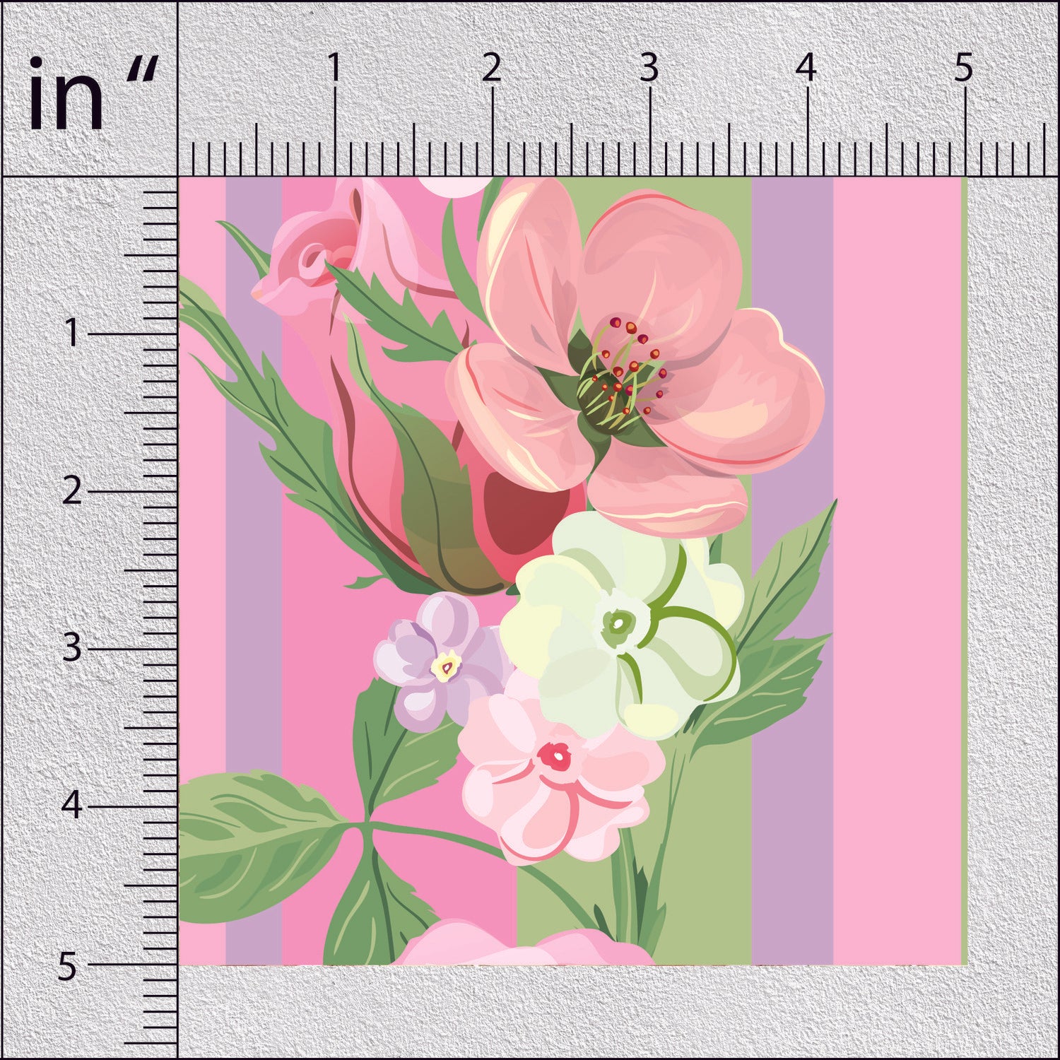 Lily Rose Buds Floral Print