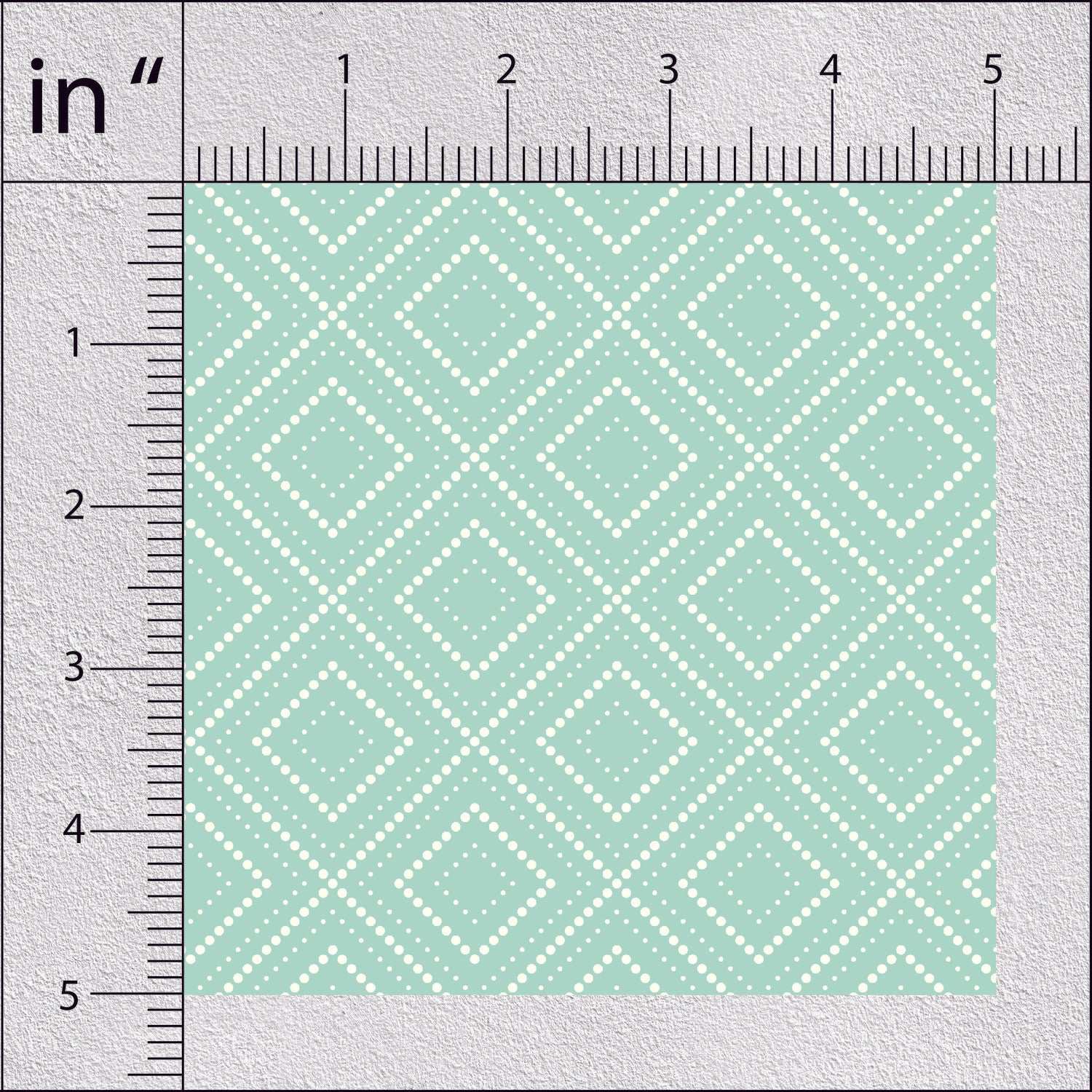 Very Pale Green Abstract Geometric Print