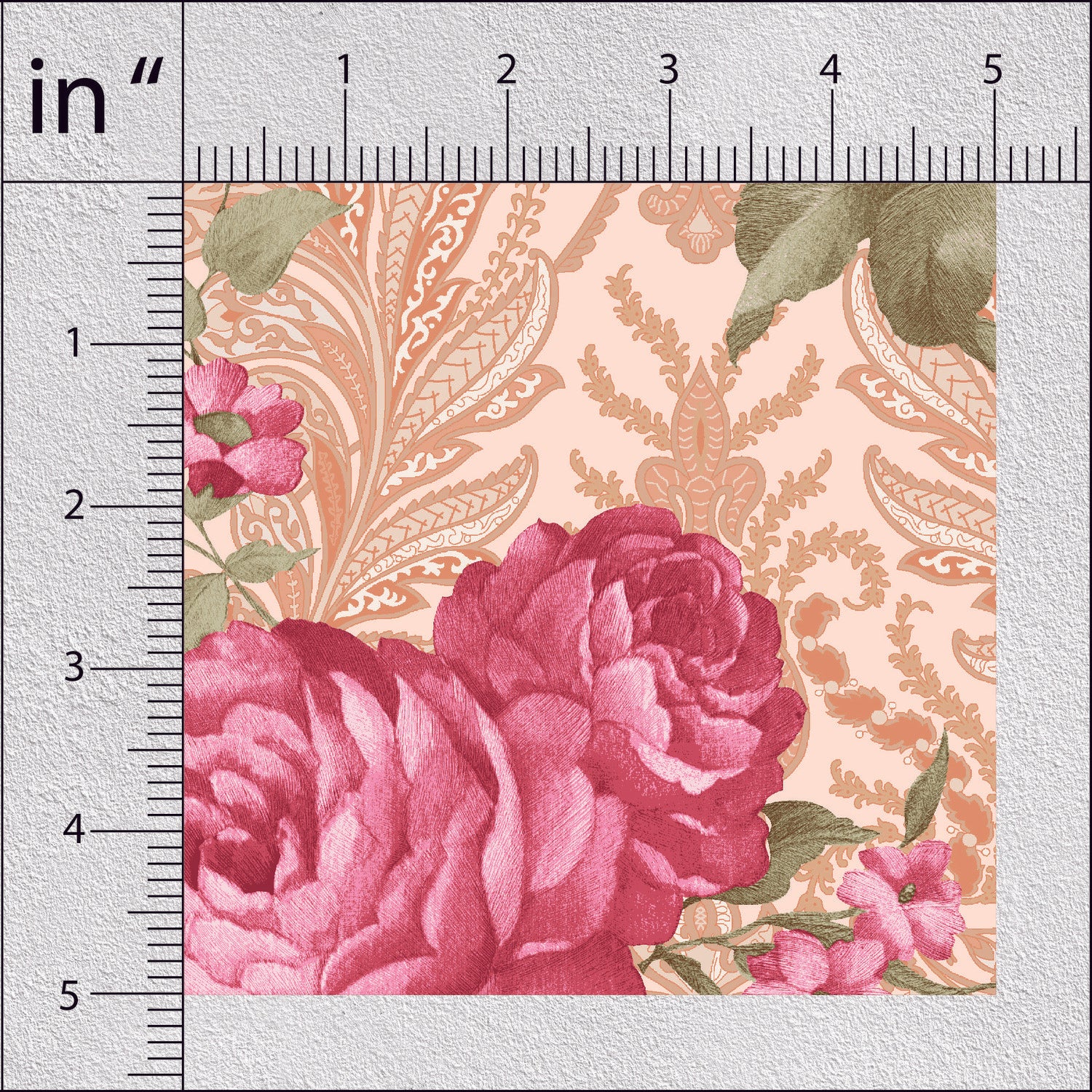 Dawn Pink Vintage Roses Floral Print