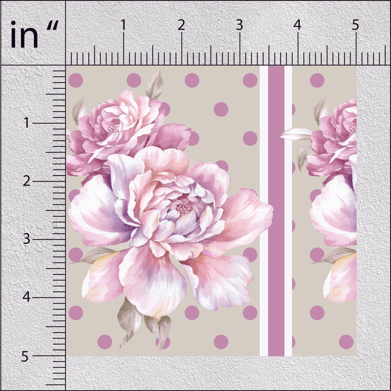 Pale Lilac Vintage Roses Floral Print