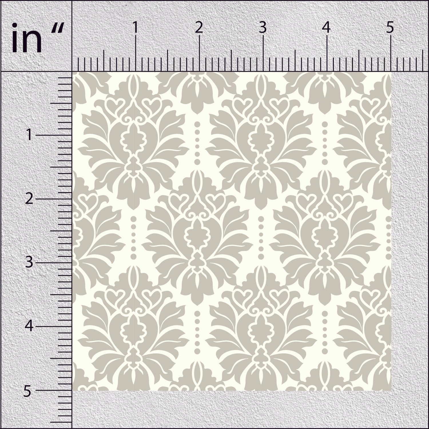 Moon Mist Damask Pattern Geometric Print