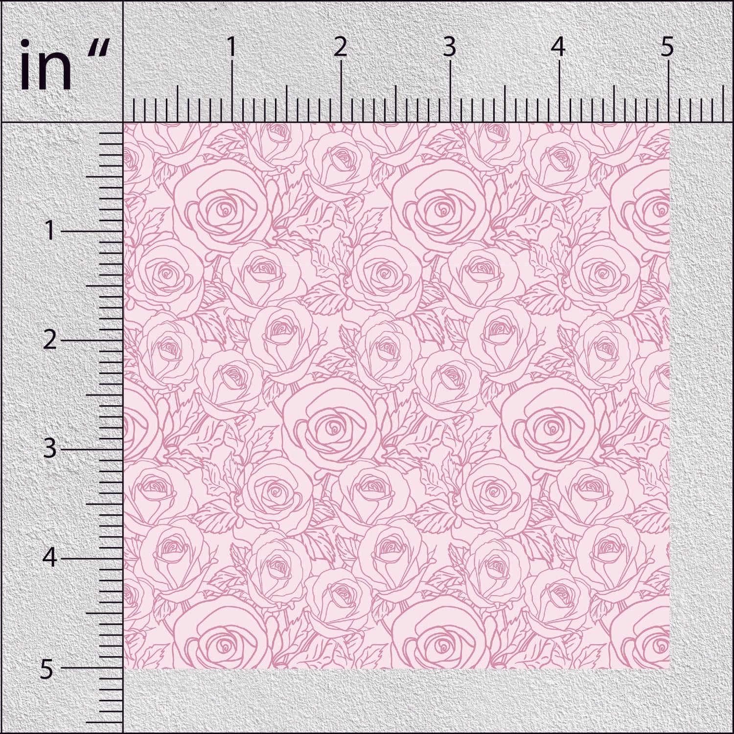 Lavender Pink Rose Floral Print