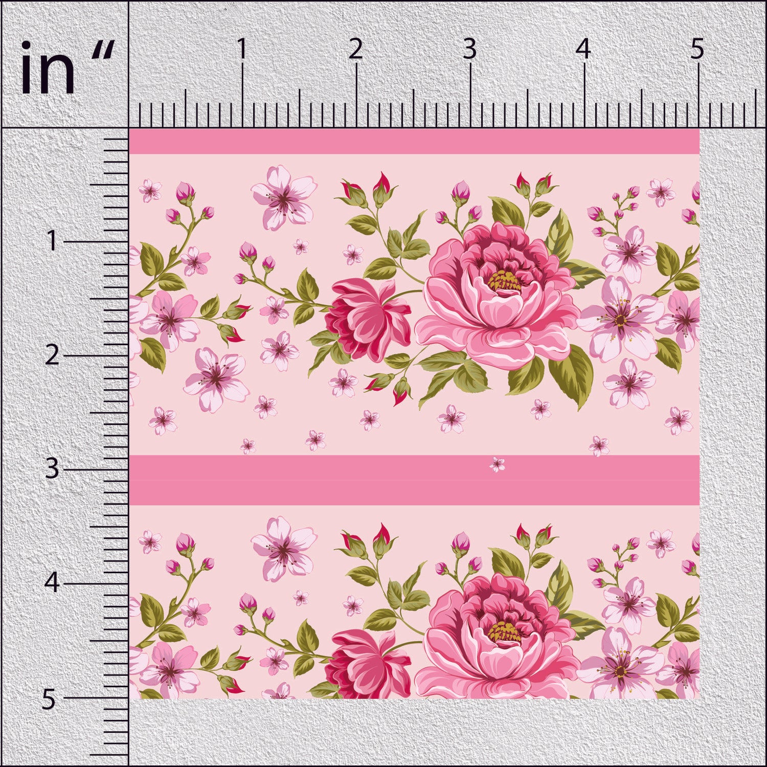 Pale Pink Vintage Roses Floral Print